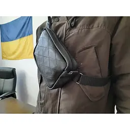 Шкіряна сумка бананка Gofin 20х16 см sum0009974 - мініатюра 3