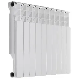 Радіатор секційний Bitherm 100 Bimetal-500L / Ціна за 1 секцію BT0557, Білий - мініатюра 3