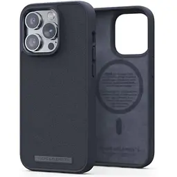 Чохол-накладка Njord Genuine Leather MagSafe Case Black для iPhone 14 Pro Max