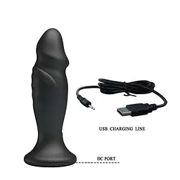 Анальна пробка Mr.Play Vibrating Anal Plug 12.4 см (чорний) - мініатюра 7