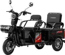 Електроскутер Триколісний Crosser TR-5 Tranzit (1200W, 72V,24Ah) Чорний - мініатюра 7