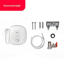 Бойлер OnlyHeat D10-15RM 10 л над мийкою Білий - мініатюра 4