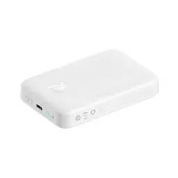 Магнітний портативний павербанк Baseus Magnetic 20W 10000mAh з бездротовою зарядкою для iPhone білий - мініатюра 2