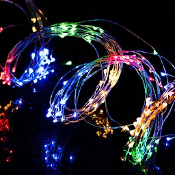Гірлянда кінський хвіст різнокольорова RGBY 300Led 3 м світлодіодна гірлянда на ялинку гірлянда крапля роси - мініатюра 2