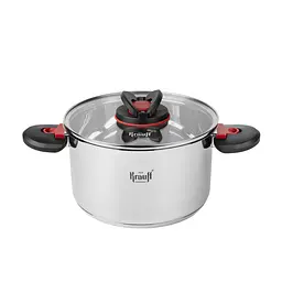 Каструля Prime Chef Krauff 4,7 л зі скляною кришкою, Ø22 см + ПОДАРУНКИ: лопатка, ополоник та картоплем’ялка - мініатюра 8