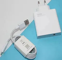 Сітчастий зарядний пристрій Xiaomi 120W HyperCharge Білий (BHR9462EU) BHR9462EU - мініатюра 2