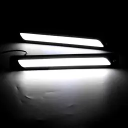 LED Денні ходові вогні ДХО 12V 26 см гумовий корпус гнучкі 2 шт. (NTS06) - мініатюра 2