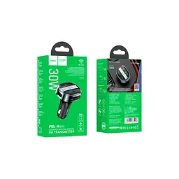 FM модулятор HOCO E70, Black, Box - мініатюра 4