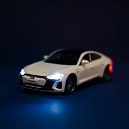 Колекційна металева модель автомобіля Автопром Audi RS e-tron GT із зарядною станцією, інерцією, світлом та звуком 1:36 - мініатюра 2