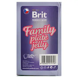 Вологий корм для котів Brit Premium Delicate Fillets in Jelly Family Plate Сімейна тарілка в желе 1020 г (12 x 85 г) - мініатюра 3