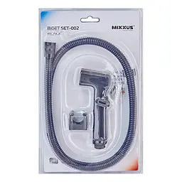 Гігієнічний гарнітур Mixxus Bidet SET-002 120 см black LE2776, Чорний матовий - мініатюра 2