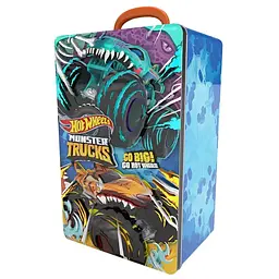 Контейнер для зберігання автівок Hot Wheels серії Monster Trucks металевий (HWCC21) - мініатюра 2
