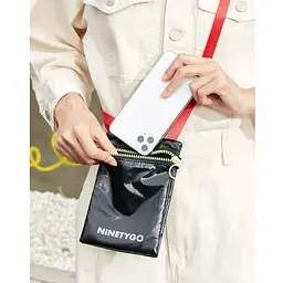 Сумка Ninetygo Double-sided Mini Crossbody Bag чорна - мініатюра 2