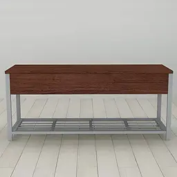 Банкетка з ящиком Ferrum-decor Дрейк 1 550x1000x400 метал Сірий ДСП Венге 16 мм (FRD-105307)