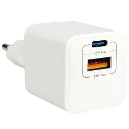 Швидка GaN зарядка 33W Remax RP-U26 PD+QC 1xType-c 1xUSB Білий - мініатюра 3