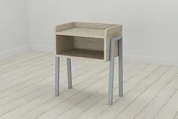 Тумба модульна Ferrum-decor Джузі 540x450x320 метал Сірий ДСП Сонома 16 мм (FRD-102985)