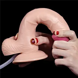 Фалоімітатор з еякуляцією LoveToy Squirt Extreme 23 см тілесний - мініатюра 6