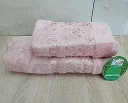 Набір турецьких бамбукових махрових рушників Cestepe 50х90+70х140 Bamboo Royal somon