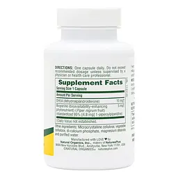 Стимулятор тестостерону NaturesPlus Dhea-10 with BioPerine 90 капсул - мініатюра 2