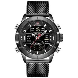 Чоловічий наручний годинник Naviforce Tesla Black NF9153 - мініатюра 2