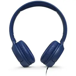 Навушники JBL Tune 500, синій, 3.5 мм, мікрофон, однокнопковий пульт управління, технологія 'Pure Bass', доладний дизайн, підтримка