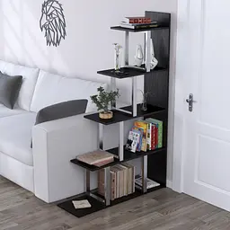 Стелаж-перегородка L-160 Сріблястий Loft Design (Венге Корсика)