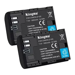 2-Pack KingMa Canon LP-E6 комплект з 2 акумуляторів