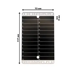 Металеві пластини Btcwallet Plate для зберігання сід-фрази, 2 шт + гравірувальна ручка, 73×117 мм - мініатюра 7