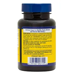 Вітаміни та мінерали Natures Plus Sugar Control 60 капсул - мініатюра 3