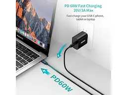 Кабель USB Type-C Choetech USB Type-C to USB Type-C 2m Black (CC0003) - мініатюра 5