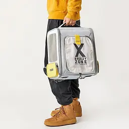 Рюкзак-переноска Petkit Breezy xZone Pet Carrier Сірий (P7703) - мініатюра 8