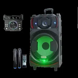 Акумуляторна акустична система XPRO UF-1151-DT колонка валіза 250Вт USB SD FM радіо Bluetooth мікрофон ДК (UF-1151-DT) - мініатюра 4