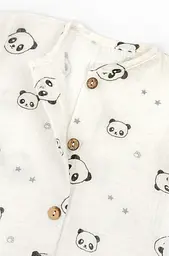 Детский песочник муслиновый Panda на кокосовых пуговицах - миниатюра 2