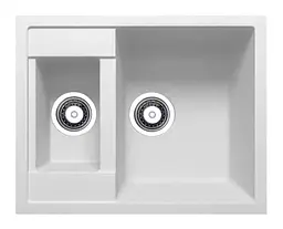 Кухонна мийка Adamant Duplex 610x495x200 білий 480223, Білий