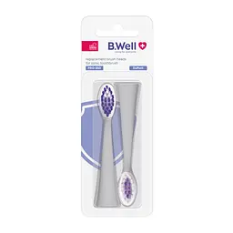 Насадка біла для зубної щітки B.Well PRO-850 (2 шт/компл) - мініатюра 4