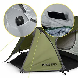 Намет туристичний Mountain Goat Prime Trio 3-місний Olive (P-5905973406574) - мініатюра 6