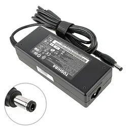 Блок живлення для ноутбука TOSHIBA 19V, 3.95A, 75W, 5.5x2.5мм, прямий роз'єм, black (без кабеля!) - мініатюра 4