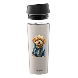 Термочашка Ardesto Сoffee Time Maltipoo AR2645MP 450 мл бежева - мініатюра 4