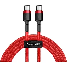 Кабель Baseus Cafule Type-C to Type-C PD2.0 60W (20V 3A) 1m red (CATKLF-G09)