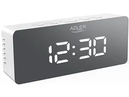 Настільний годинник Adler AD 1189 White