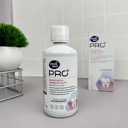 Ополіскувач для ротової порожнини Dontodent PRO+ Zahnfleisch Probiotik Aktiv догляд за яснами з пробіотиком Німеччина 500 мл - мініатюра 3