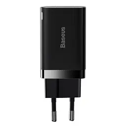 Сетевого зарядного пристрою Baseus Super Si Pro Quick Charger C+U 30W EU чорний CCSUPP-E01 - мініатюра 4