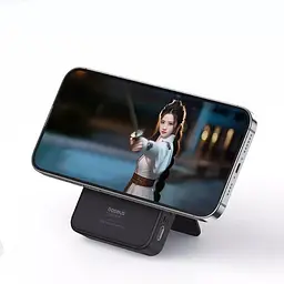 Портативне зарядне бездротове - акумулятор Baseus MagPro Magnetic Bracket 5000 mAh 20W PPCXZ05 - мініатюра 6