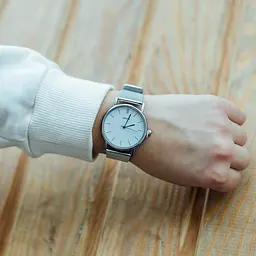 Наручний годинник жіночий Geneva Steel Silver Сріблястий (800) - мініатюра 4