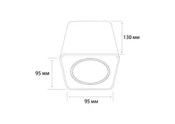 Точковий світильник MJ-Light M046-1 WH - мініатюра 3