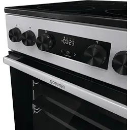 Плита Gorenje GEC5C41SG електрична склокерамічна, 70л, 50x60см, дисплей, прог (GEC5C41SG) - мініатюра 4