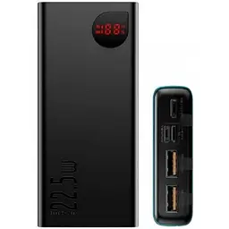 Портативна батарея Baseus Adaman Metal Digital Display 10000 mAh 22.5W QC 3.0 PPIMDA-B0A Black - мініатюра 3