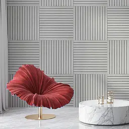 Покриття вінілове самоклеюче Wall Sticker 3D рейки 600х600х2.8 мм SW-00003242 - мініатюра 5