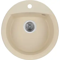 Мийка кухонна GRANADO RONDA ivory з сифоном (470*490mm.) (gr2204)
