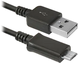 Кабель USB AM-micro BM, 1.0 м, чорний, USB08-03H Defender - мініатюра 2